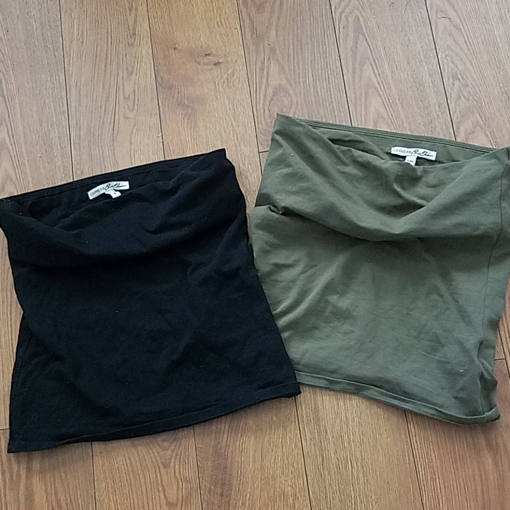 Lot of 2 express tube tops